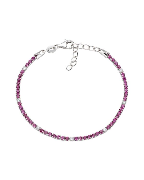 Amen - Zirkonia Armband Silber 925 - TENNIS