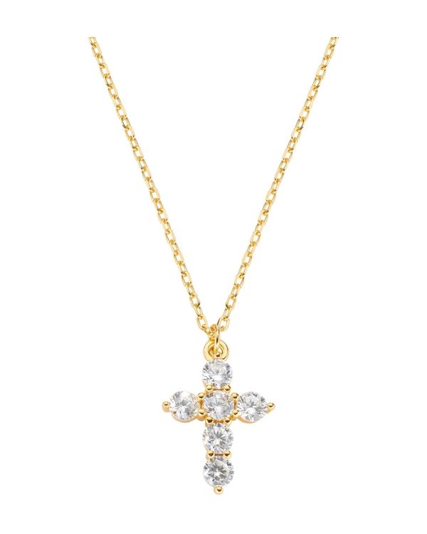 Amen - Zirkonia Halskette Silber 925 - CROSSES