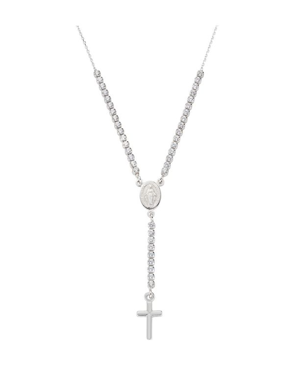 Amen - Zirkonia Halskette Silber 925 - CROSSES
