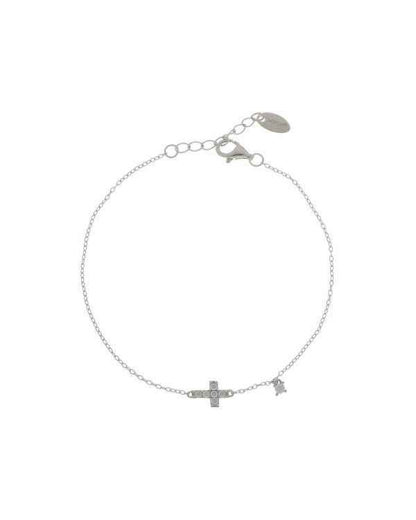 Amen - Zirkonia Armband Silber 925 - CROSSES