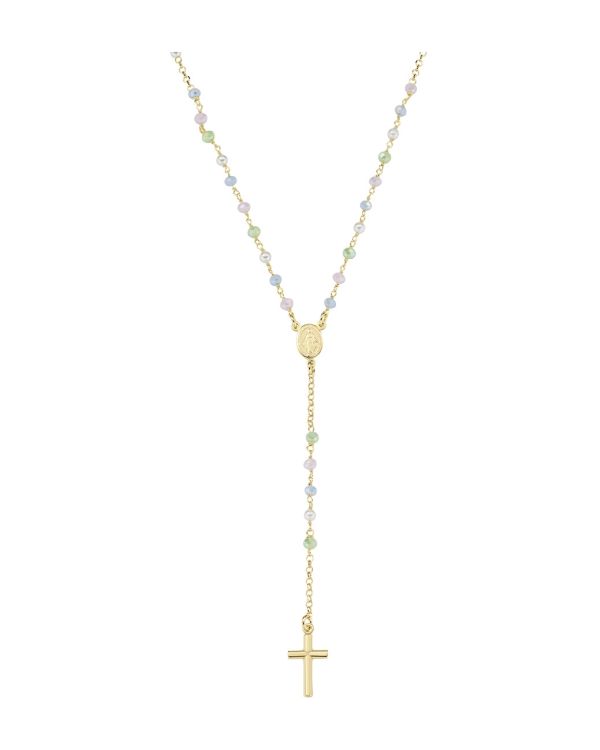 Amen - Kristall Halskette Silber 925 - ROSARIES WITH CRYSTALS