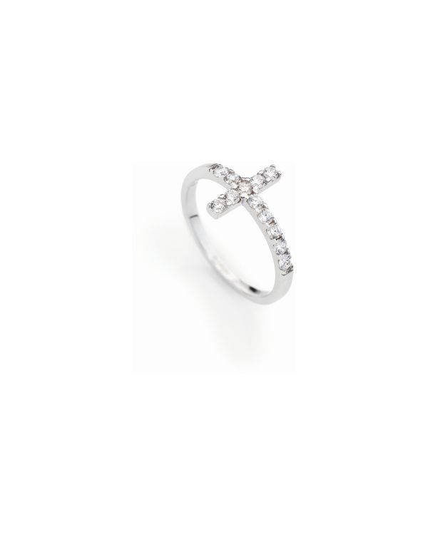 Amen Bague Zirconia Argent 925 - CROSSES