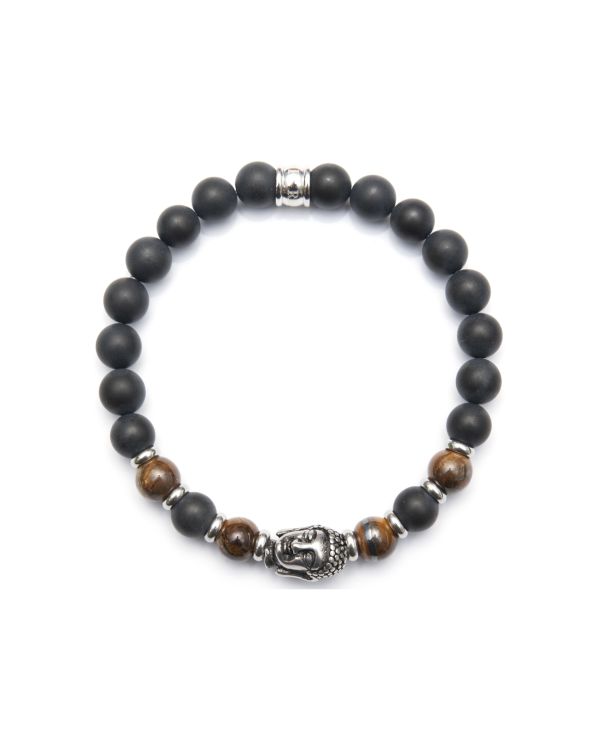 Frank - Achat Armband Edelstahl - Frank 1967 Beads
