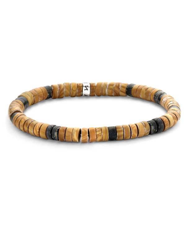 Frank Bracelet Agate Acier inoxydable - Frank 1967 Beads