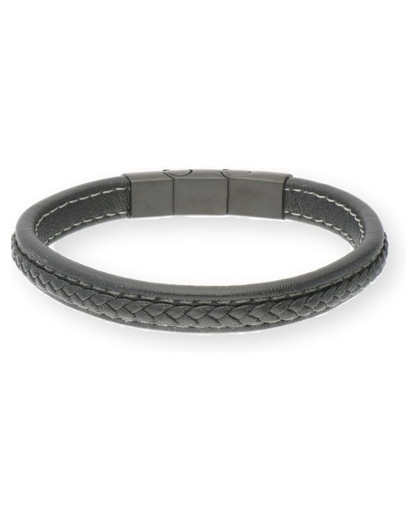 Frank - Armband Leder, Edelstahl - Frank 1967