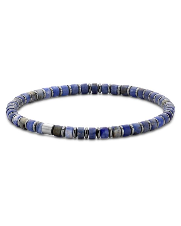 Frank - Sodalith Armband Edelstahl